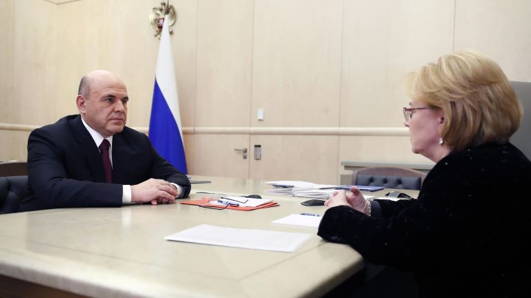 Михаил Мишустин и Вероника Скворцова обсудили развитии донорского движения по итогам 2023 года